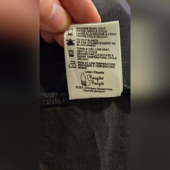 Denver Hayes. Size Large. Charcoal colored Sundress. Unlined. Drawstring back. - Picture 4 of 9